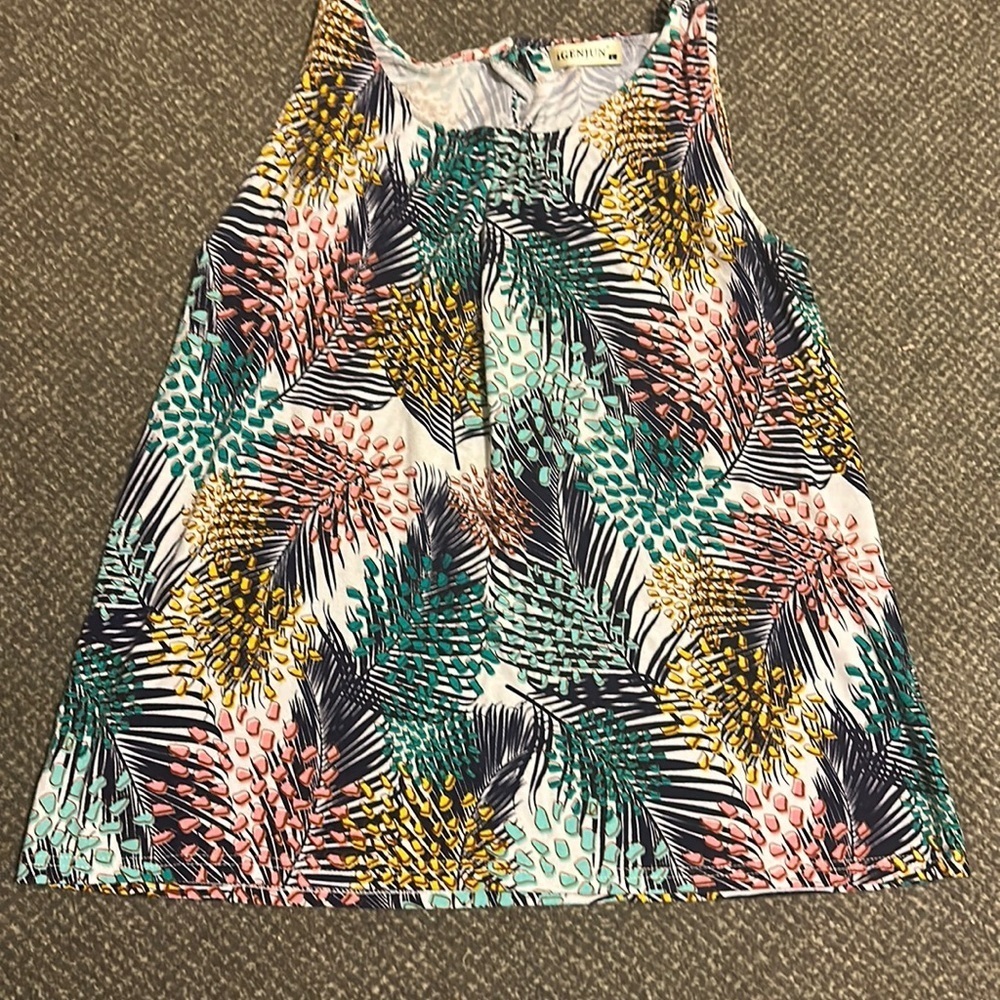 iGenJun brand feather tank top